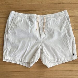 Polo Ralph Lauren White Corduroy Men's Shorts